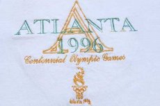 画像5: 90s Championチャンピオン ATLANTA 1996 Olympicオリンピック 刺繍 コットンTシャツ 白 XXL★特大 (5)