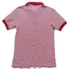 画像2: 70s フランス製 CHEMISE LACOSTE ラコステ ボーダー コットン 鹿の子 ポロシャツ 2 (2)