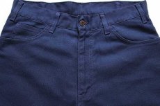 画像4: 90s イタリア製 Levi'sリーバイス 566 STA-PRESTスタプレ ツイルパンツ 紺 w32 L34★ユーロ (4)