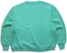 画像2: 80s USA製 Healthknit MOYER'S IRELAND スウェット ライトグリーン L (2)