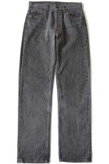 画像2: 80s USA製 Levi'sリーバイス 501 先染め ブラック デニムパンツ w30 L32 (2)