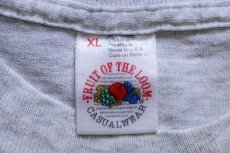 画像4: 90s USA製 FRUIT OF THE LOOM 無地 コットン ポケットTシャツ 杢ライトグレー XL (4)