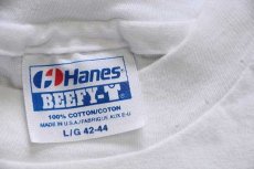 画像4: 90s USA製 Hanes INNER HARBOR CRABBING CLUB カニ コットンTシャツ 白 L (4)