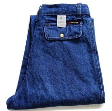 画像1: 80s イタリア製 ANFRY'S JEANS ワンタック デニム トラウザーズ 42 (1)