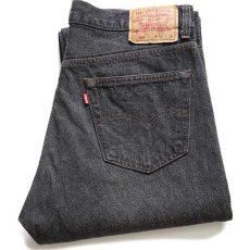 画像1: 90s USA製 Levi'sリーバイス 501 先染め ブラック デニムパンツ w35 L30 (1)