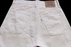 画像5: 90s イタリア製 Levi'sリーバイス 473 コットン ピケパンツ アイボリー w30★ユーロ (5)