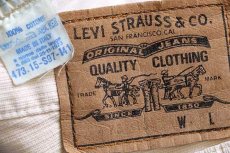 画像6: 90s イタリア製 Levi'sリーバイス 473 コットン ピケパンツ アイボリー w30★ユーロ (6)