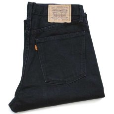 画像1: 00s マルタ製 Levi'sリーバイス 615 ブラック デニムパンツ w33★ユーロ (1)