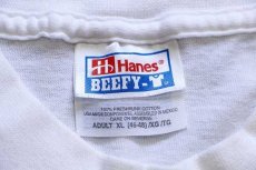 画像4: 90s Hanes LONGHORN CATTLE COMPANY 両面プリント コットン 長袖Tシャツ 白 XL (4)