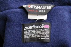 画像4: 80s USA製 SPORTSMASTER polarfleece フリースライナー ナイロンベスト 青 L (4)