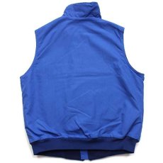 画像2: 80s USA製 SPORTSMASTER polarfleece フリースライナー ナイロンベスト 青 L (2)