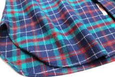 画像5: 70s USA製 PENDLETONペンドルトン AUTHENTIC MACHARDY TARTAN タータンチェック ボタンダウン ウールシャツ L (5)