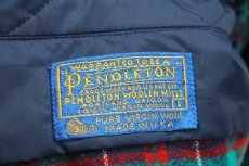 画像4: 70s USA製 PENDLETONペンドルトン AUTHENTIC MACHARDY TARTAN タータンチェック ボタンダウン ウールシャツ L (4)