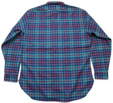 画像2: 70s USA製 PENDLETONペンドルトン AUTHENTIC MACHARDY TARTAN タータンチェック ボタンダウン ウールシャツ L (2)