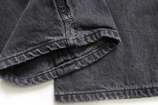 画像8: 90s USA製 Levi'sリーバイス 501 ブラック デニムパンツ w34 L34 (8)