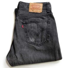 画像1: 90s USA製 Levi'sリーバイス 501 ブラック デニムパンツ w34 L34 (1)