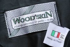 画像4: イタリア製 WOOD'SKIN レザーベスト 黒 M (4)