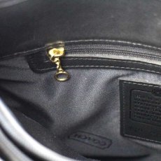 画像9: USA製 COACH オールド コーチ レザー ハンドバッグ 黒★9047 (9)