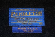 画像4: 90s USA製 PENDLETONペンドルトン 無地 ウールジャケット チャコールグレー M (4)