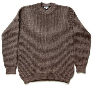 80s Resaknit ウール ポップコーンニット セーター ブルー M