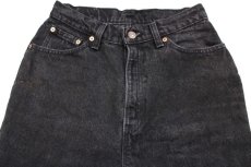 画像4: 90s USA製 Levi'sリーバイス 512 ブラック デニムパンツ 11 SHT★SDP2464 (4)