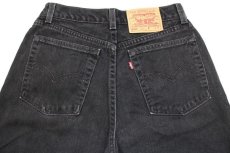 画像5: 00s USA製 Levi'sリーバイス 560 ブラック デニムパンツ 8 MIS S★SDP2412 (5)