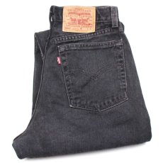 画像1: 00s USA製 Levi'sリーバイス 560 ブラック デニムパンツ 8 MIS S★SDP2412 (1)