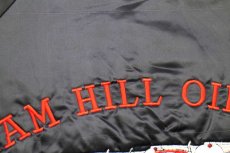 画像7: 90s USA製 HARTWELL Sam Hill Oil コンボイ トラック 刺繍 キルティングライナー ナイロンジャケット 黒 M (7)