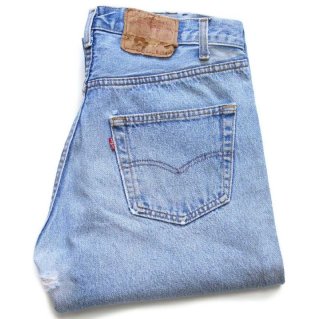 80s USA製 Levi'sリーバイス 501 赤耳 ダメージ デニムパンツ w31