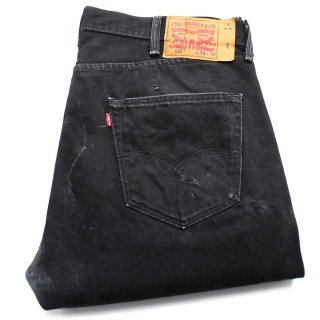 00s メキシコ製 Levi'sリーバイス 501 先染め ブラック デニムパンツ 