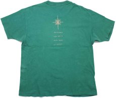 画像3: 90s USA製 Hanes ROCK VESPERS GROOTERS&BEAL 両面プリント コットン バンドTシャツ 緑 XL (3)