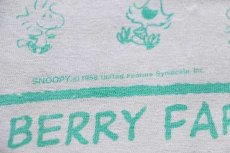 画像5: 90s KNOTT'S BERRY FARM スヌーピー ウッドストック オールオーバープリント コットンTシャツ 白 (5)