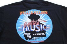 画像4: 90s USA製 Willie Nelson spirit 両面プリント コットンTシャツ 黒 XL (4)