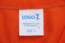 画像4: 70s LOGO7 NFL DENVER BRONCOS Vネック フットボールTシャツ オレンジ L (4)