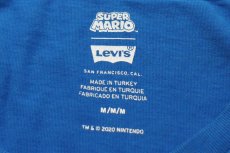 画像5: トルコ製 Levi'sリーバイス×Nintendo SUPER MARIO ルイージ パッチ BIGE コットンTシャツ 青 M★ユーロ (5)