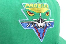 画像5: 80s USA製 USMC EA-6 PROWLER 戦闘機 刺繍 コットンキャップ 緑 L (5)