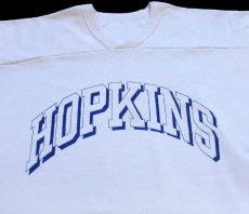 画像3: 90s USA製 RUSSELLラッセル HOPKINS Vネック フットボールTシャツ 白 XXL★特大 (3)