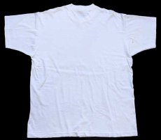 画像3: 90s USA製 アート コットンTシャツ 白 XL (3)