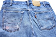 画像5: 90s USA製 Levi'sリーバイス ダメージ デニムパンツ ヒゲ w36 (5)