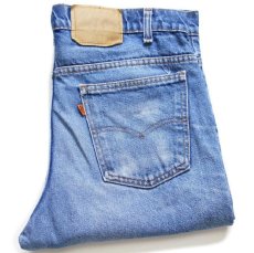 画像1: 90s USA製 Levi'sリーバイス ダメージ デニムパンツ ヒゲ w36 (1)