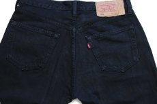 画像5: 90s トルコ製 Levi'sリーバイス 501 後染め ブラック デニムパンツ w33 L36★ユーロ (5)