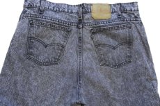 画像5: 90s USA製 Levi'sリーバイス 550 ケミカルウォッシュ ブラック デニムパンツ w40★アシッド (5)