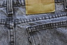 画像7: 90s USA製 Levi'sリーバイス 550 ケミカルウォッシュ ブラック デニムパンツ w40★アシッド (7)