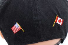 画像6: 90s USA製 ONE UNION PAINTERS AND ALLIED TRADES 星条旗×メイプルリーフフラッグ 刺繍 キャップ 黒 (6)