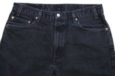 画像4: 00s Levi'sリーバイス 505 ブラック デニムパンツ w36 L34★64 (4)