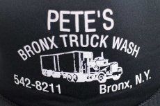 画像5: 90s PETE'S BRONX TRUCK WASH コンボイ トラック メッシュキャップ 黒 (5)