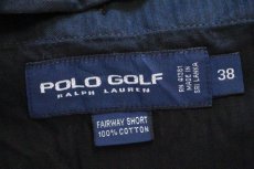 画像5: 00s POLO GOLF ラルフローレン FAIRWAY SHORT ツータック コットン チノ ショートパンツ 黒 38★ショーツ (5)