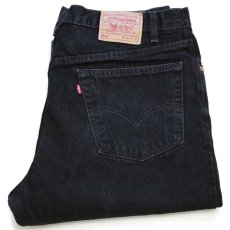 画像1: 90s USA製 Levi'sリーバイス 550 ブラック デニムパンツ w40★167 (1)