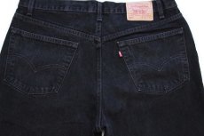 画像5: 90s USA製 Levi'sリーバイス 550 ブラック デニムパンツ w40★167 (5)