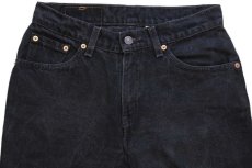 画像4: 90s USA製 Levi'sリーバイス 517 ブラック デニムパンツ 7 JR.M★ブーツカット (4)